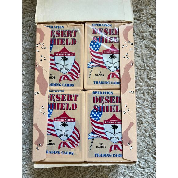 1991 Operation DESERT SHIELD Pacific Trading CARD BOX 36 Packs - Picture 3 of 6